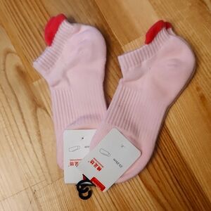Pink Athletic Socks 2 Pair